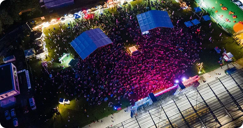 prise de vue drone évènementiel près de Montmélian